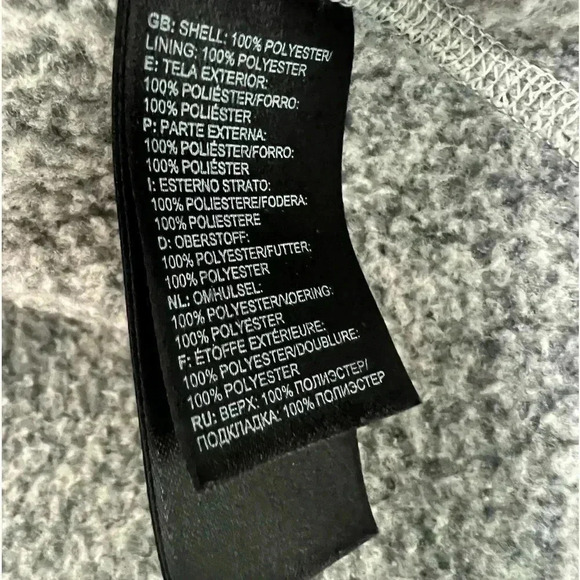 The North Face Gray 1/4 Zip Pullover Size Small - Picture 3 of 9